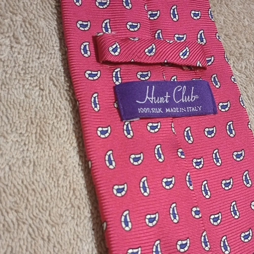 Pink and Red Patterned Ties